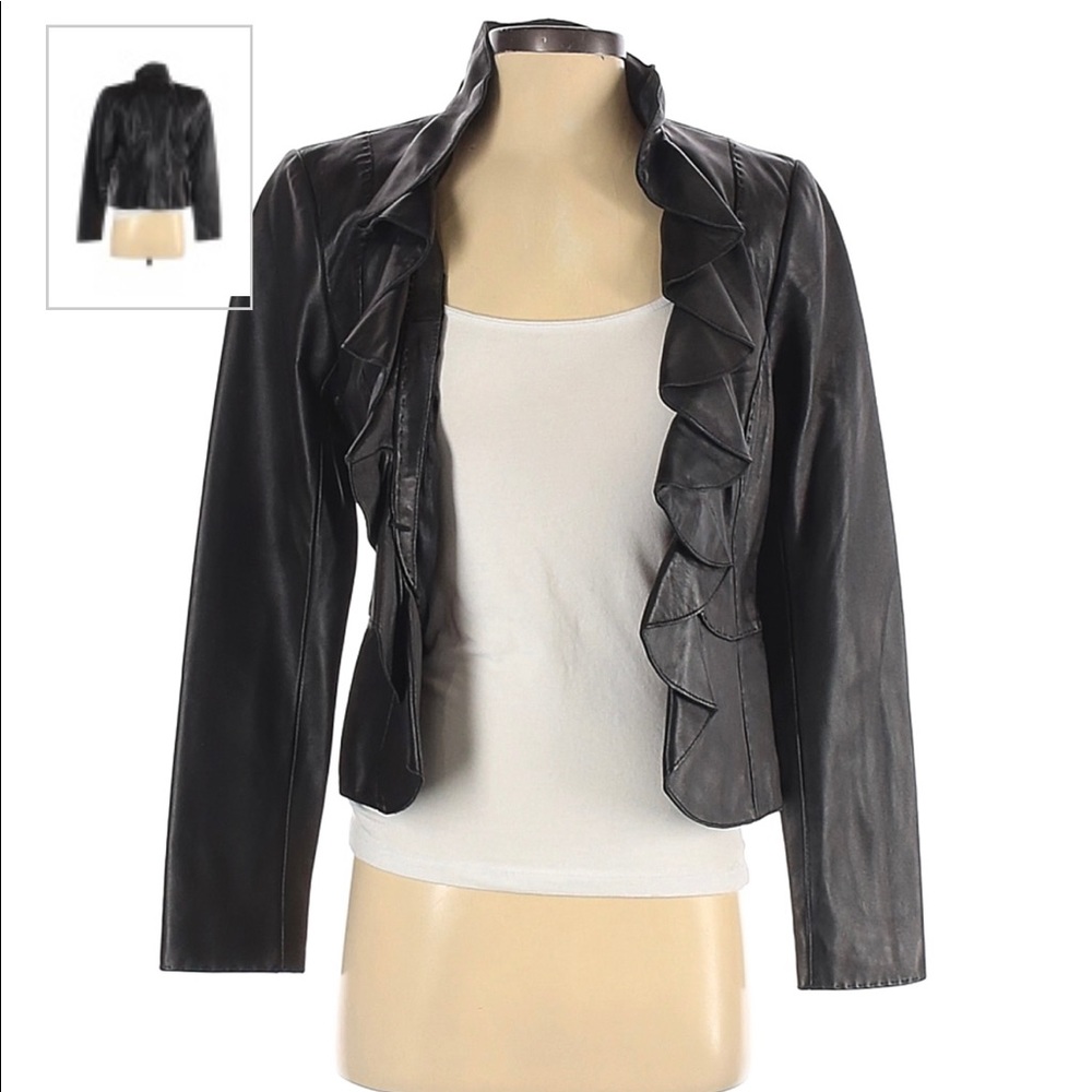 White House Black Market Leather Jacket